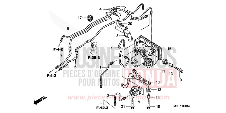 ABS-MODULATOR (CBF600SA8/NA8) von CBF600N ABS PEARL NIGHTSTAR BLACK (NHA84) von 2008